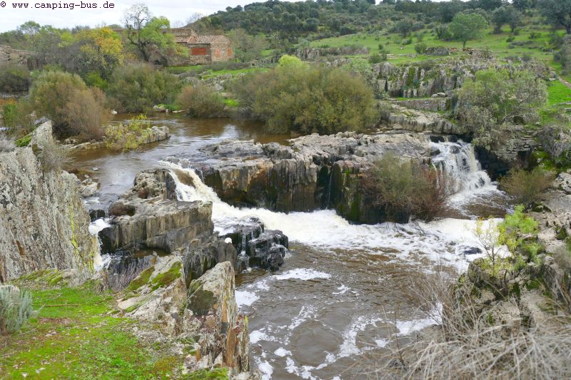Wohnmobil Extremadura Sierra de Francia El Chorrerón Río Erjas